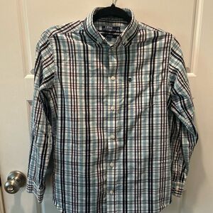 2/$25 Izod Plaid Button Down boys large